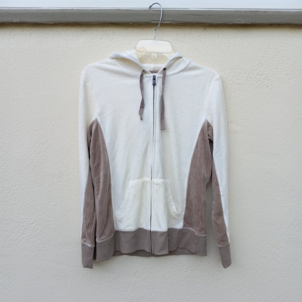 NWT Velour Zip Front Hoody Track Jacket Y2k